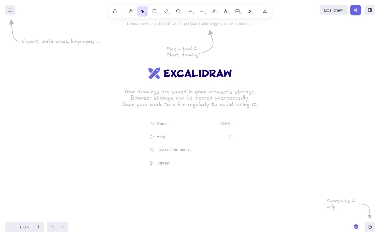 Excalidraw screenshot