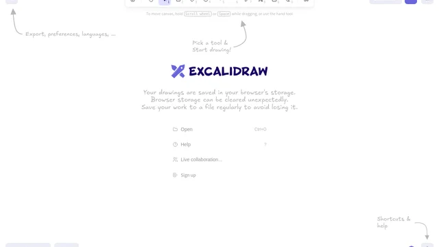 Excalidraw screenshot