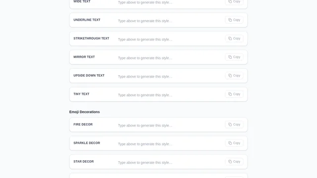 Social Font Generator screenshot