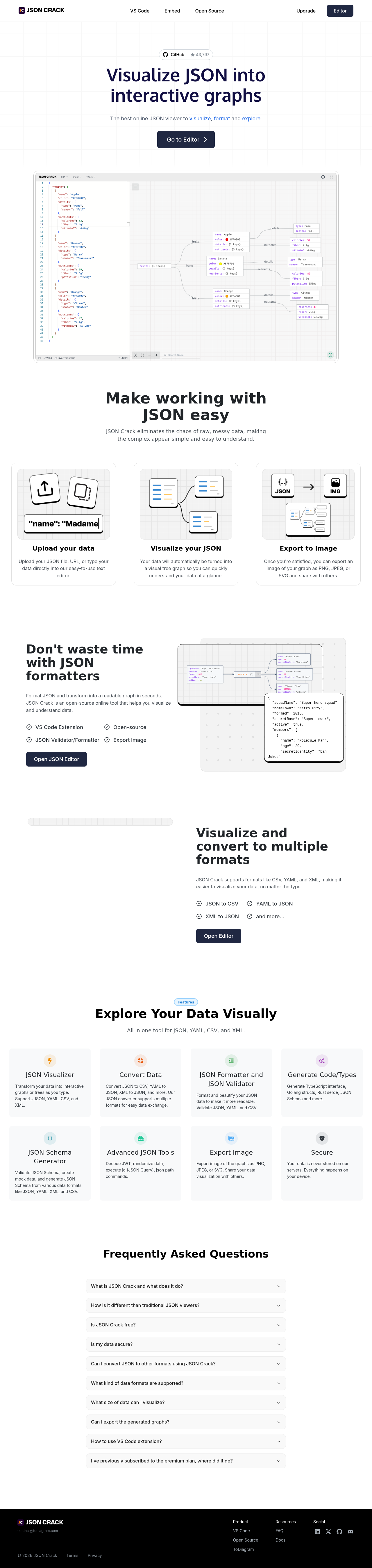 JSON Crack screenshot